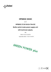 Pulsar GREEN POWER PLUS HPSBOC 3524C Manual