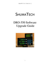 SHUMATECH DRO-550 Upgrade Manual