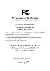 CHAINTECH 6WIFI User Manual