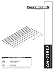 Prime Design AluRack AR-2000 Assembly Instructions Manual