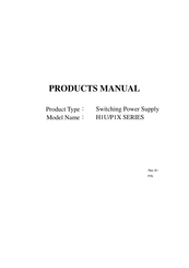 ZIPPY H1U-6250P Product Manual