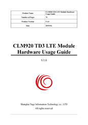 YUGE CLM920 TD3 Usage Manual