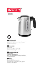 Menuett 004775 Operating Instructions Manual