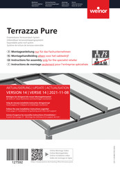 weinor Terrazza Pure Instructions For Assembly