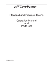 Cole Parmer OV702F Operation Manual And Parts List