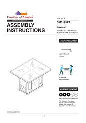 Furniture of America CM3199PT Assembly Instructions Manual