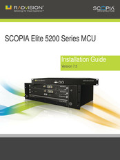 Radvision SCOPIA Elite 5200 Series Installation Manual