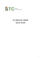 STC SC-2001R Quick Manual