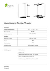 Cps FlexOM-PP Quick Manual