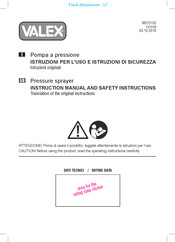 Valex 1373102 Instruction Manual And Safety Instructions