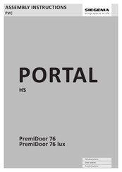 Siegenia PremiDoor 76 Assembly Instructions Manual