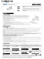 Johnson Controls tyco Bentel Security BW-SHK Installation Instructions Manual