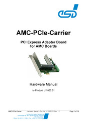 ESD AMC-PCIe-Carrier Hardware Manual
