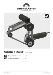 eisenblatter TOPRAIL 1100 HT Original Instructions Manual