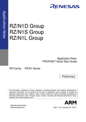 Renesas RZ/N1L Quick Start Manual