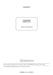 Ravaglioli G800A121NP Instruction Manual