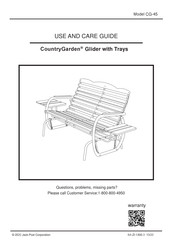Jack-Post Country Garden CG-45 Use And Care Manual