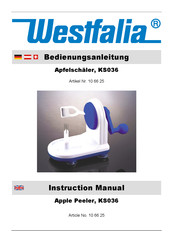 Westfalia KS036 Instruction Manual