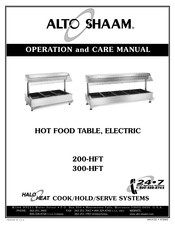 Alto-Shaam HALO HEAT 300-HFT Operation And Care Manual