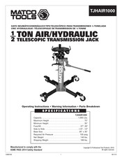 Matco Tools TJHAIR1000 Operating Instructions Manual