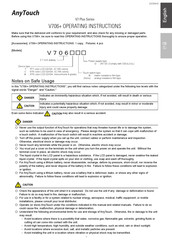 RS Automation AnyTouch V706+ Operating Instructions Manual