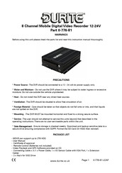 Durite 0-776-81 Instruction Manual