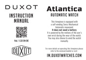 Duxot DX-2033-66 Instruction Manual