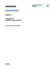Siemens SIMATIC HMI IPC577C Operating Instructions Manual