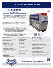 Battle Born Batteries BBGC3 Quick Start Manual