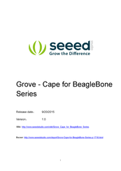 Seeed Grove Cape for BeagleBone Series Manual