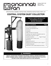 Cincinnati Fan 750S/T3 Assembly And Operating Instructions Manual