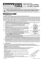 Sealey SG180D Instructions