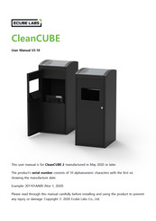 Ecube Labs CleanCUBE 2 User Manual