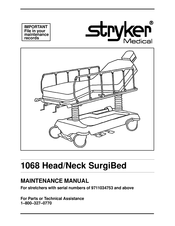 Stryker Medical 1068 Maintenance Manual