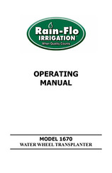 Rain-Flo Irrigation 1670 Operating Manual