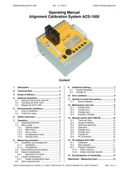 Hubitron Steueungstechnik ACS-1000 Operating Manual