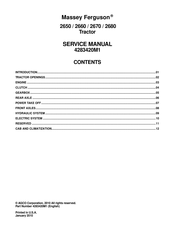 MASSEY FERGUSON 2680 Service Manual
