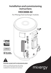 Mixergy MDC0008-02 Installation And Commissioning Instructions