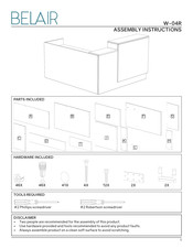 Belair W-04L Assembly Instructions Manual
