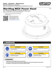 Clayton WGX-115G-4 Safety, Operation & Maintenance