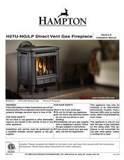 HAMPTON BAY H27U-LP Owners & Installation Manual