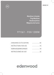 Electro Depot Edenwood 971361 Instructions For Use Manual