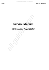Acer X163W Service Manual