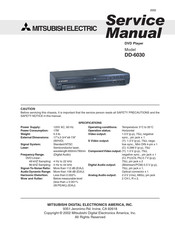 Mitsubishi Electric DD-6030 Service Manual
