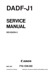Canon DADF-J1 Service Manual