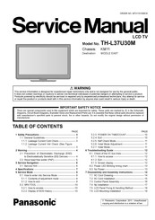 Panasonic viera TH-L37U30M Service Manual