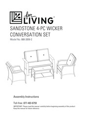 for Living SANDSTONE 088-2059-2 Assembly Instructions Manual