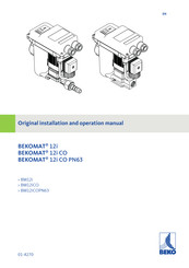 Beko BEKOMAT 12i CO PN63 Original Installation And Operation Manual