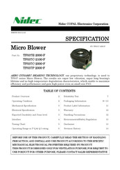 Nidec TF037C-2100-F Specification
