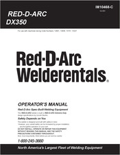 Red-D-Arc Welderentals DX350 Operator's Manual